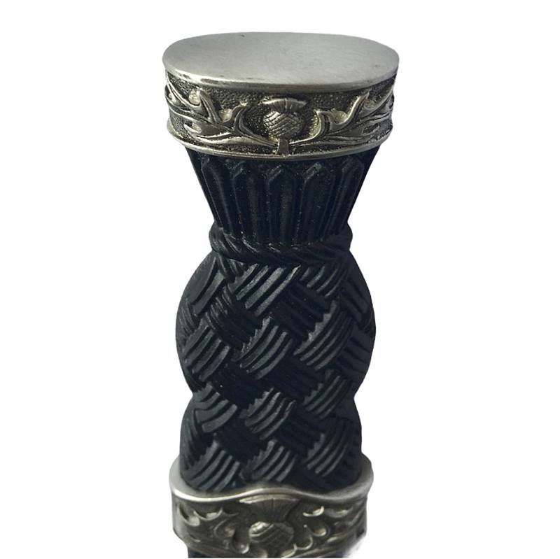 Sgian Dubh Thistle Plain Top Antique SD-AT-ANT top detail