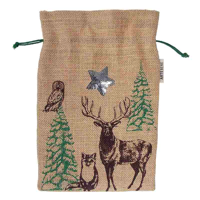 ArteBene Jute Gift Bag Stag 205122 main