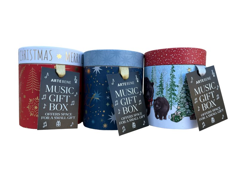 Christmas Music Gift Box Round