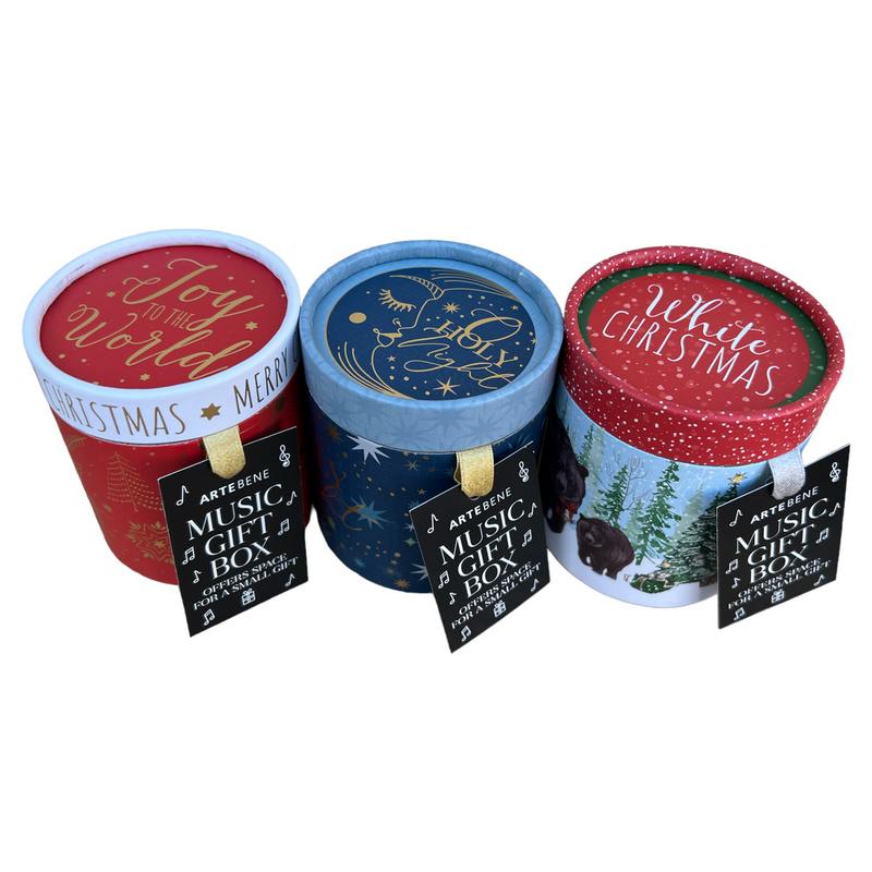 Christmas Music Gift Box Round