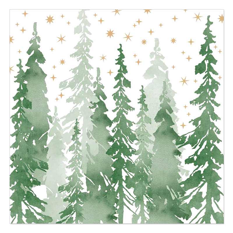 Artebene Paper Napkins Forest Scene Green 132970 front