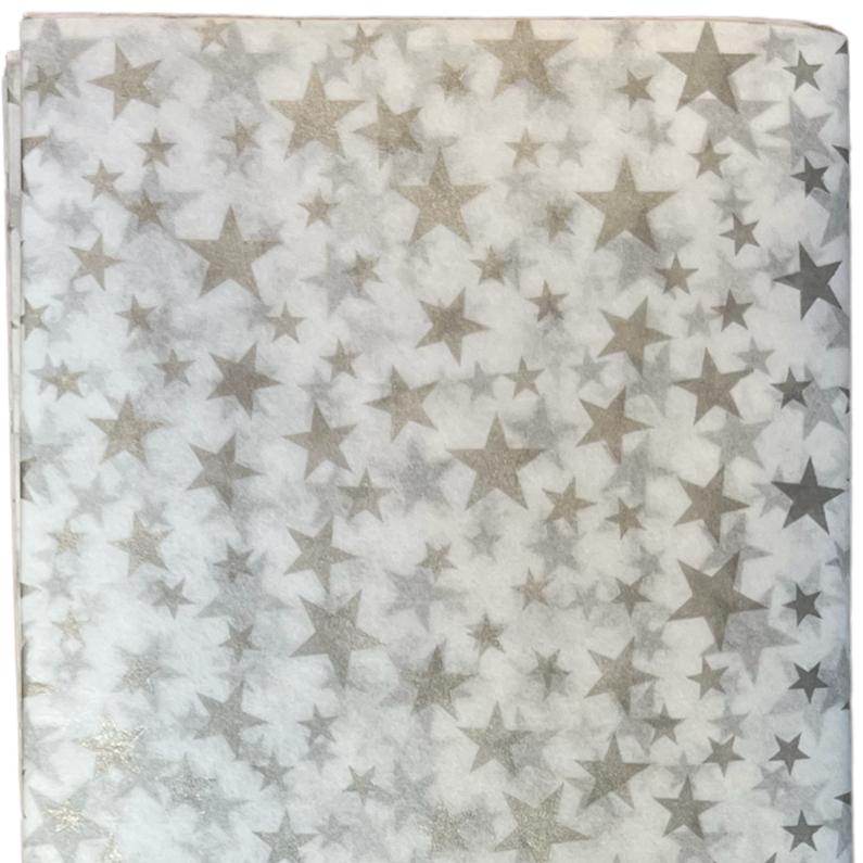 Artebene Silver Star Tissue Paper 109847 detail