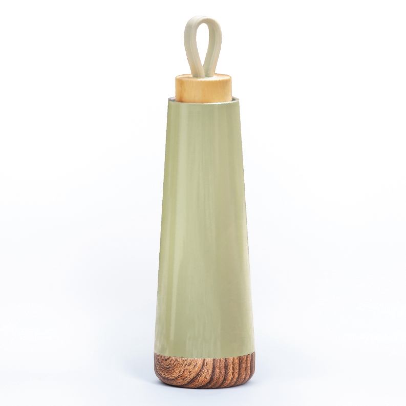 Bioloco Loop Thermal Water Bottle Pistachio BEL102 front