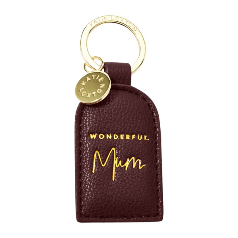 Boxed Plum Keyring Wonderful Mum KLB2356 main