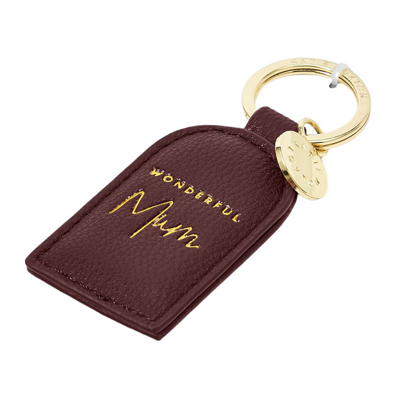 Boxed Plum Keyring Wonderful Mum KLB2356 side