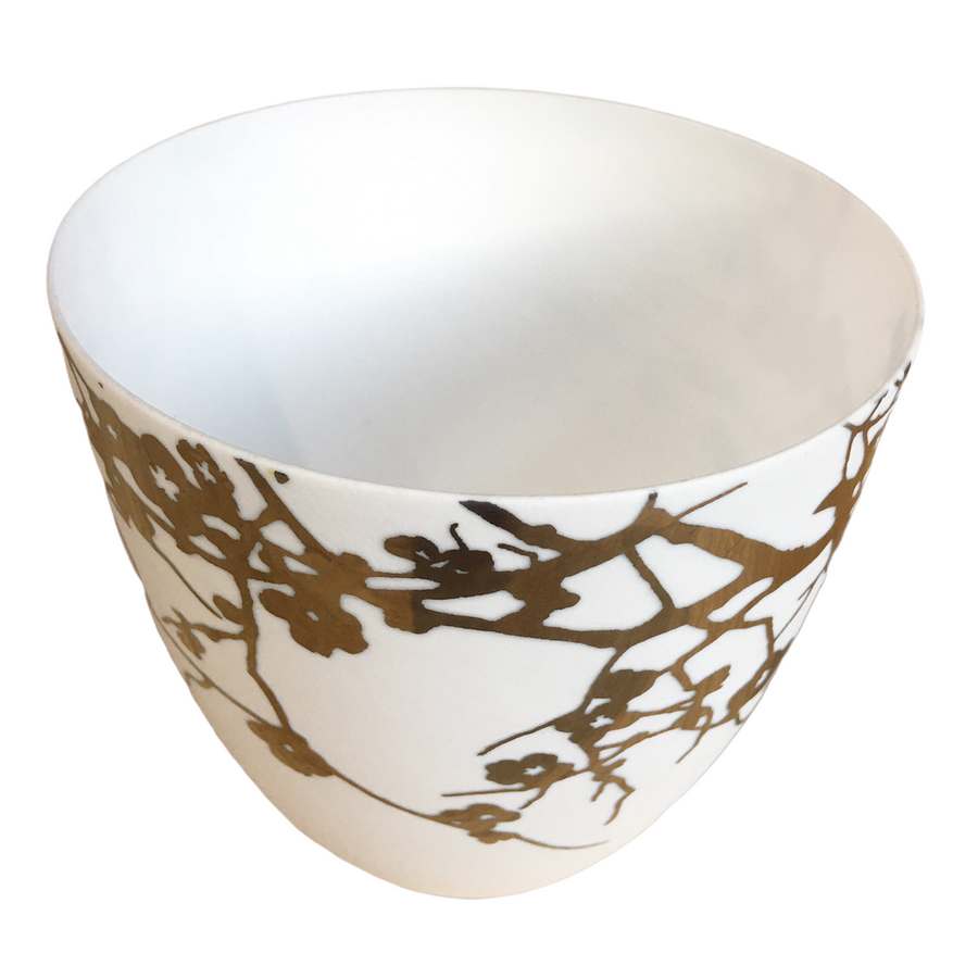 Broste Copenhagen Gold Foil Winter Tree T-Light Holder tipped
