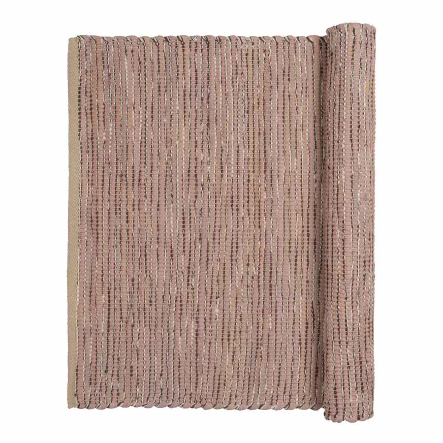 Broste Copenhagen Magda Cotton Rug Pink