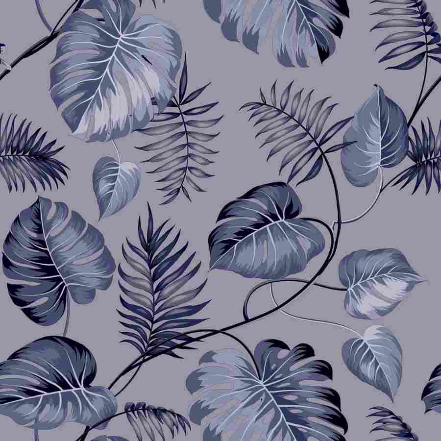 Broste Copenhagen Napkins Monstrera Crown Blue 69362020