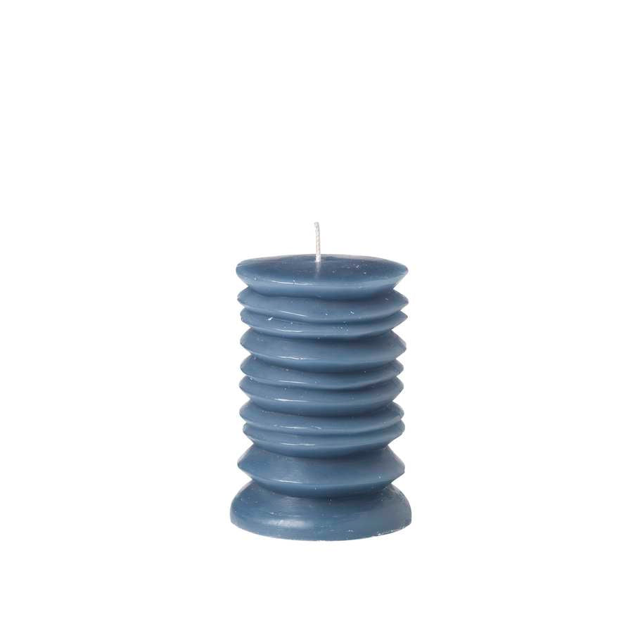 Broste Copenhagen Pillar Candle Nordic Blue 10cm 45800366