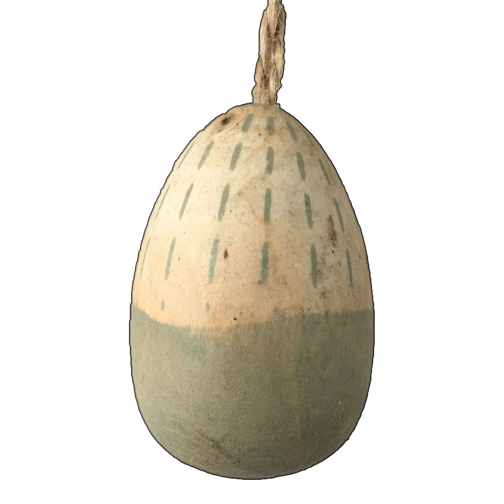 Broste Copenhagen Easter Egg Hanging Decoration Painted Wood dashes