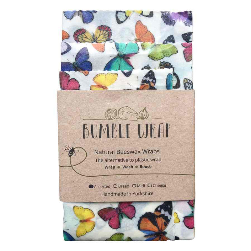 Bumble Wrap Natural Beeswax Wraps Butterflies