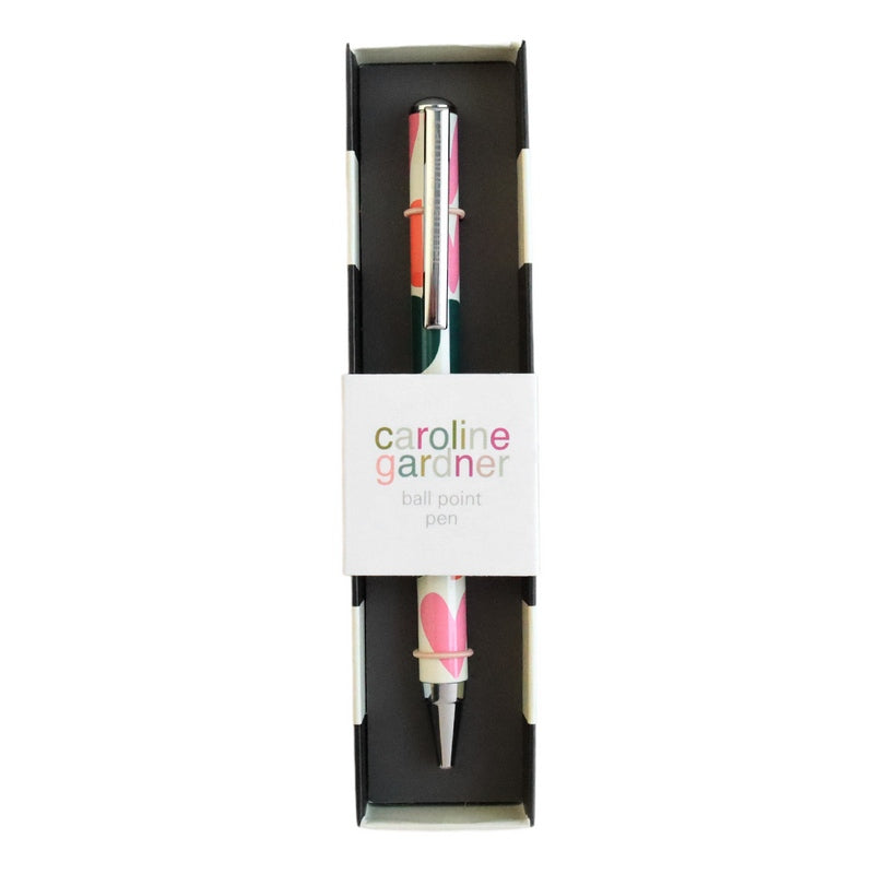 Caroline Gardner Ballpoint Pen Multi Geo Heart PEN127 in box