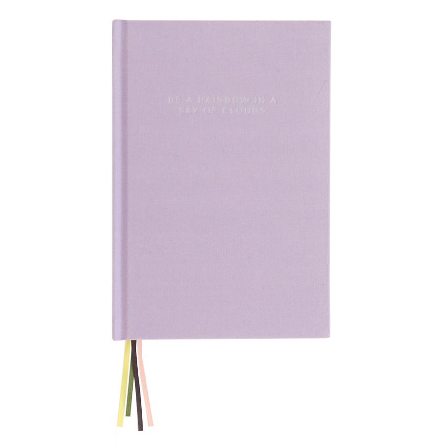 Caroline Gardner Be A Rainbow Multi Ribbon Lilac Notebook MUL104