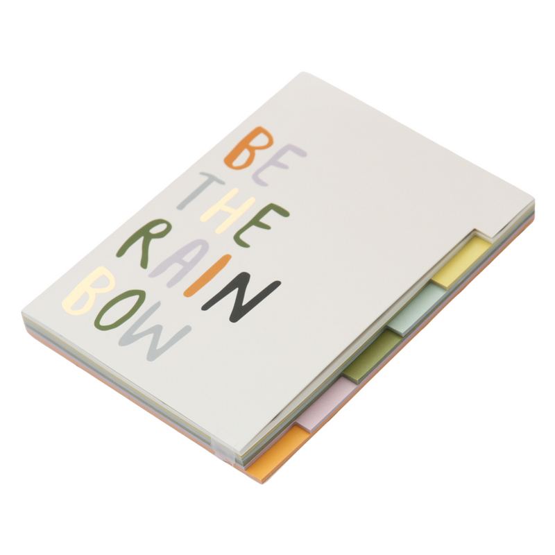 Caroline Gardner Be The Rainbow Multi-tab A5 Notebook MLT105 angled