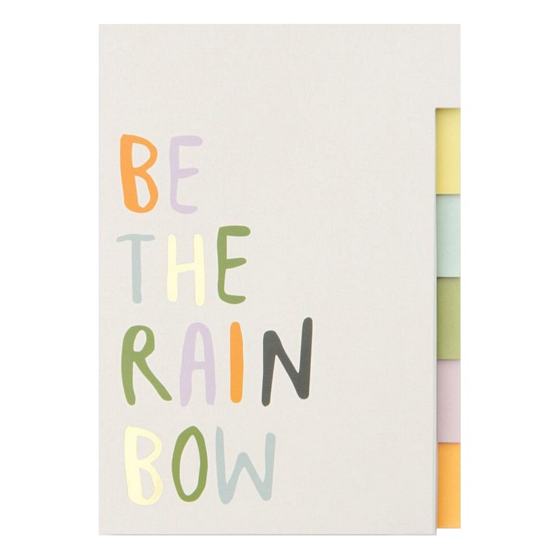 Caroline Gardner Be The Rainbow Multi-tab A5 Notebook MLT105 front