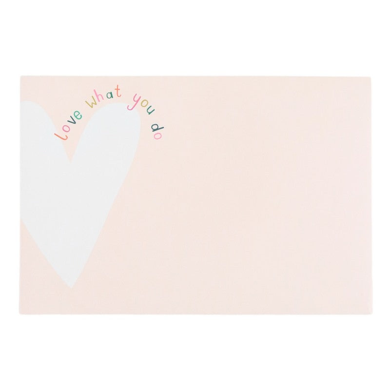 Caroline Gardner Desk Pad Heart Love What You Do DSK108