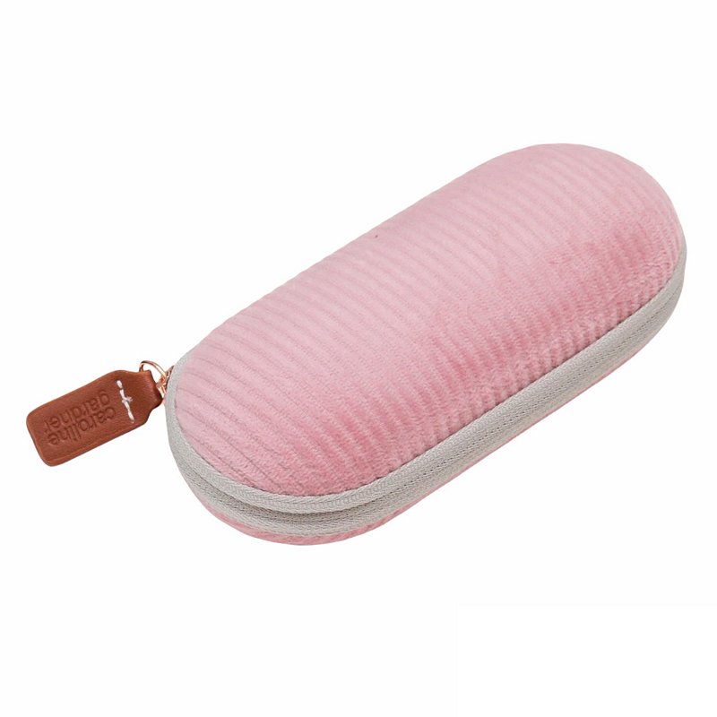 Caroline Gardner Glasses Case Pink Cord GCS114 side