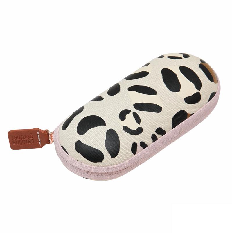 Caroline Gardner Glasses Case Pink Leopard Print GCS113 side