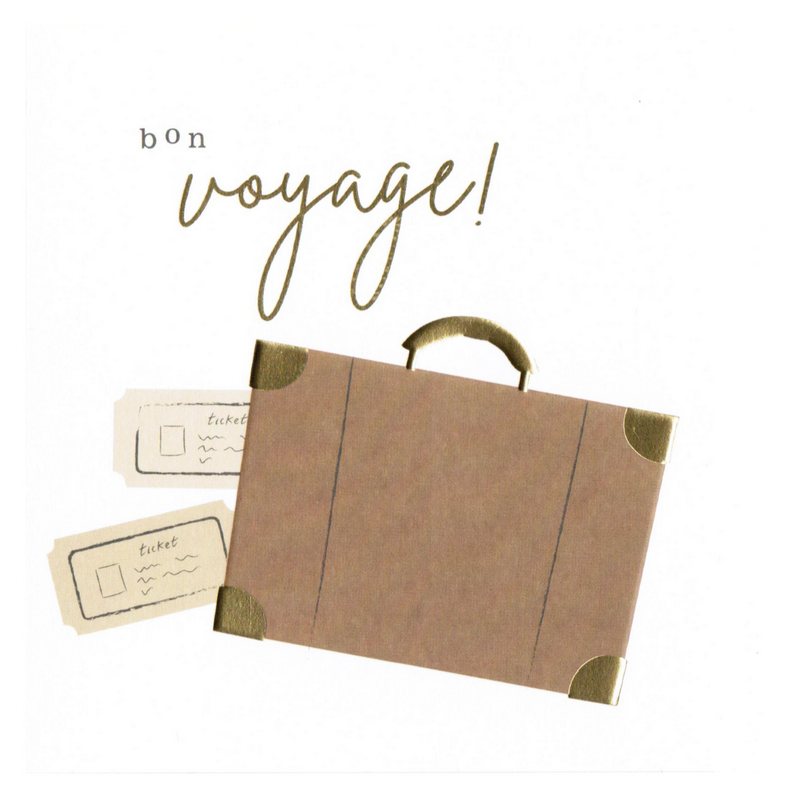 Caroline Gardner Greetings Card Bon Voyage COT009 front
