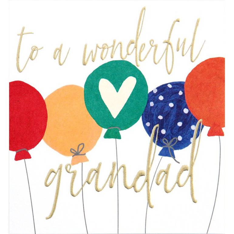 Caroline Gardner Greetings Card To A Wonderful Grandad QUI046 front