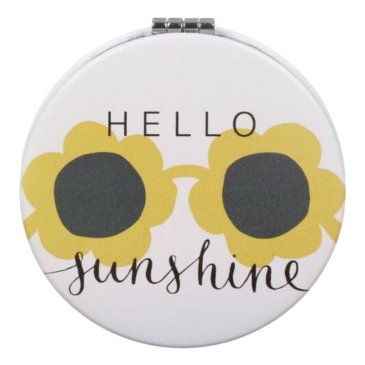 Caroline Gardner Hello Sunshine Pocket Mirror front