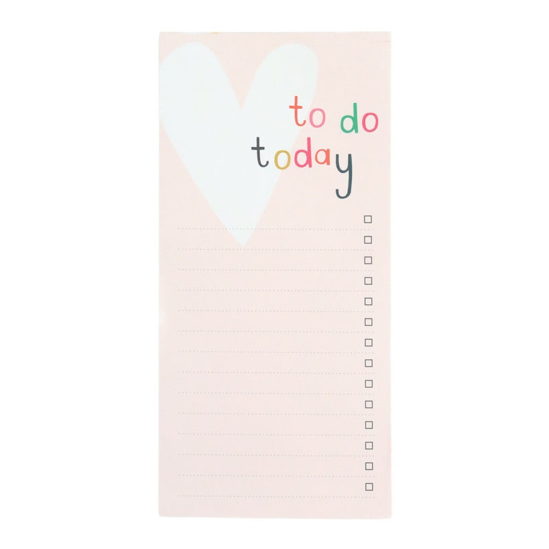 Caroline Gardner Magnetic To Do Today List Pad Heart LIS111 front