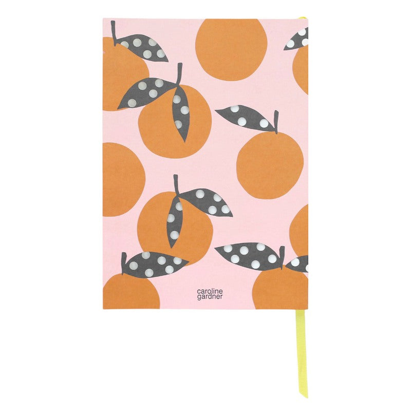 Caroline Gardner Oranges Cut-out A5 Notebook SBN100 back