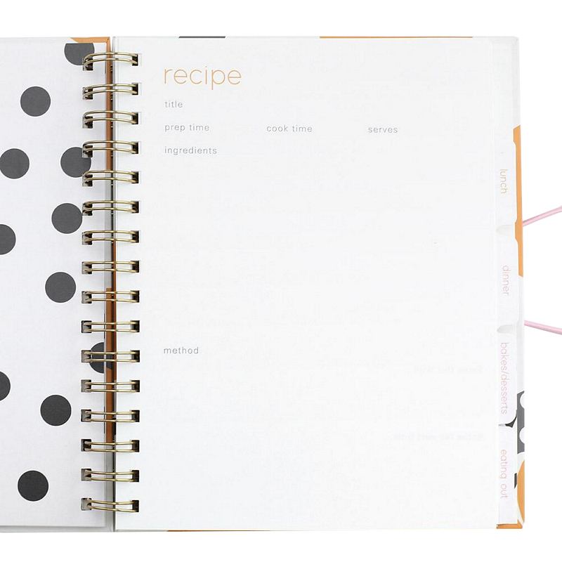 Caroline Gardner Oranges Recipe Planner Food Journal FOD102 inside 3