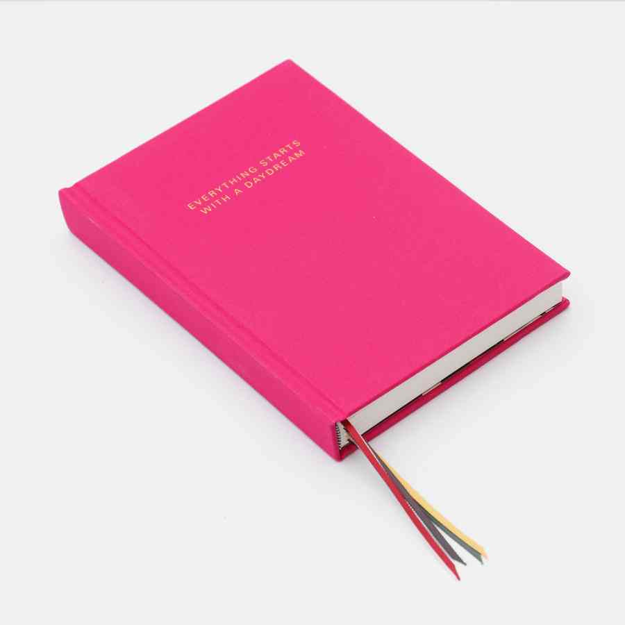 Caroline Gardner Pink Multi Ribbon Notebook MUL106 angled