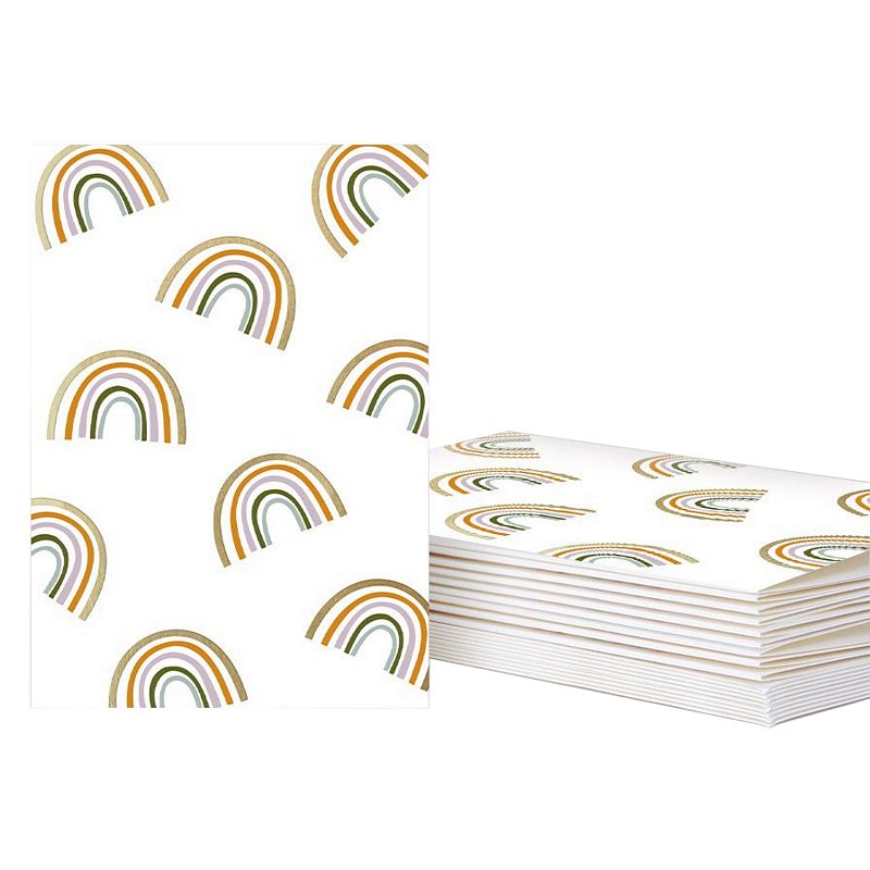 Caroline Gardner Rainbows Notecards Pack of 10 PQL009 main