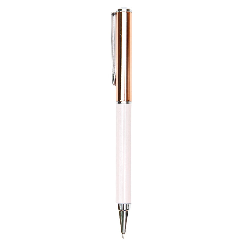 Caroline Gardner Rose Gold & Pink Ballpoint Pen PEN121 main