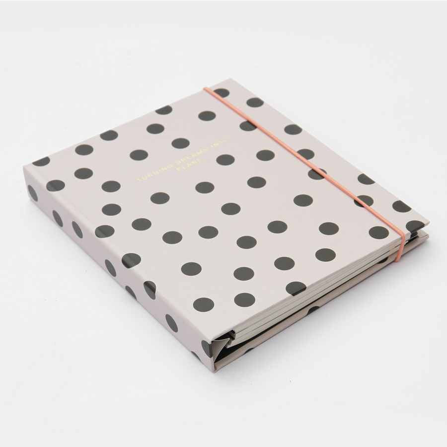 Caroline Gardner Scattered Spot Hardcover Organiser SPO101 angled