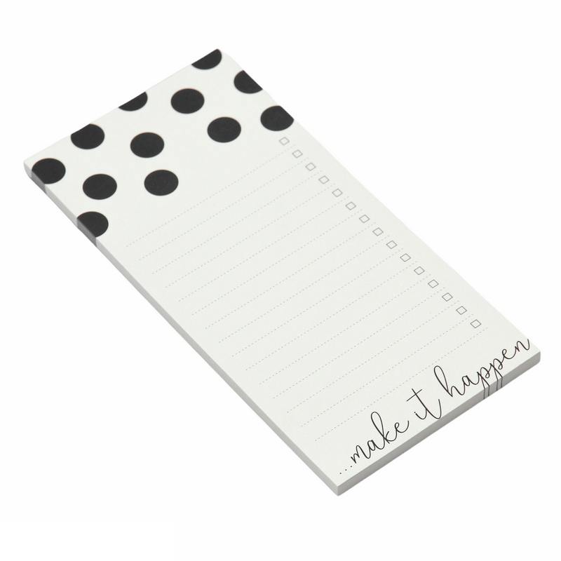 Caroline Gardner Scattered Spot Magnetic List Pad Make It happen LIS104 angled
