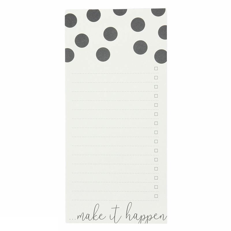 Caroline Gardner Scattered Spot Magnetic List Pad Make It happen LIS104 front