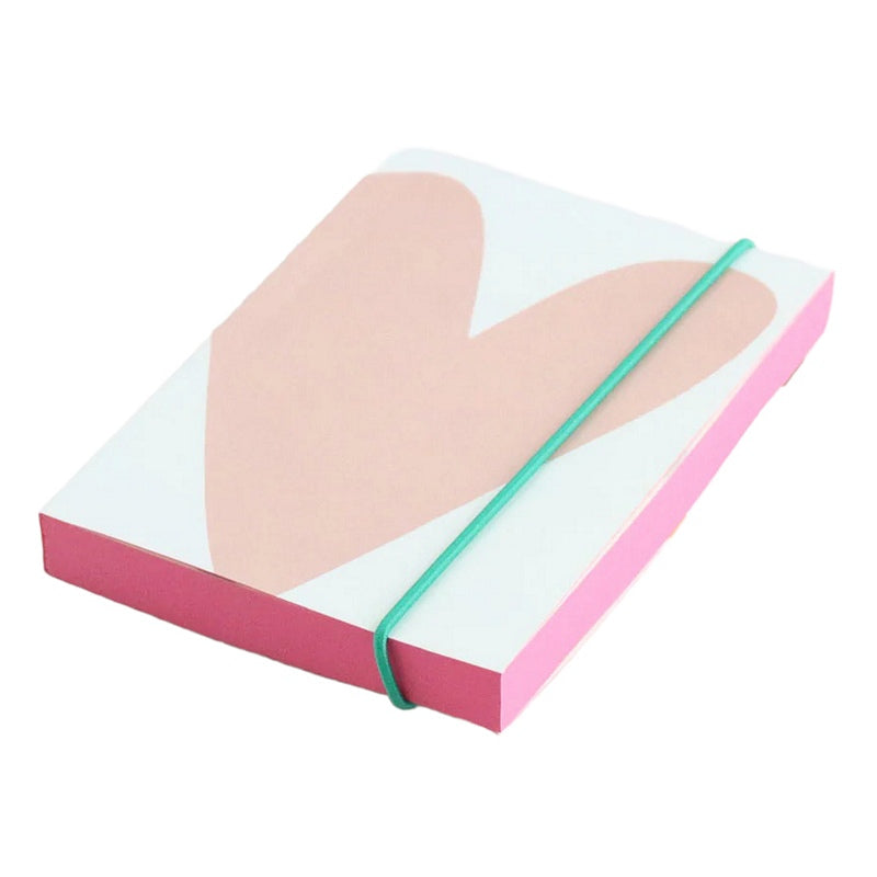 Caroline Gardner Small Chunky Notebook Nude Heart SCB117 side