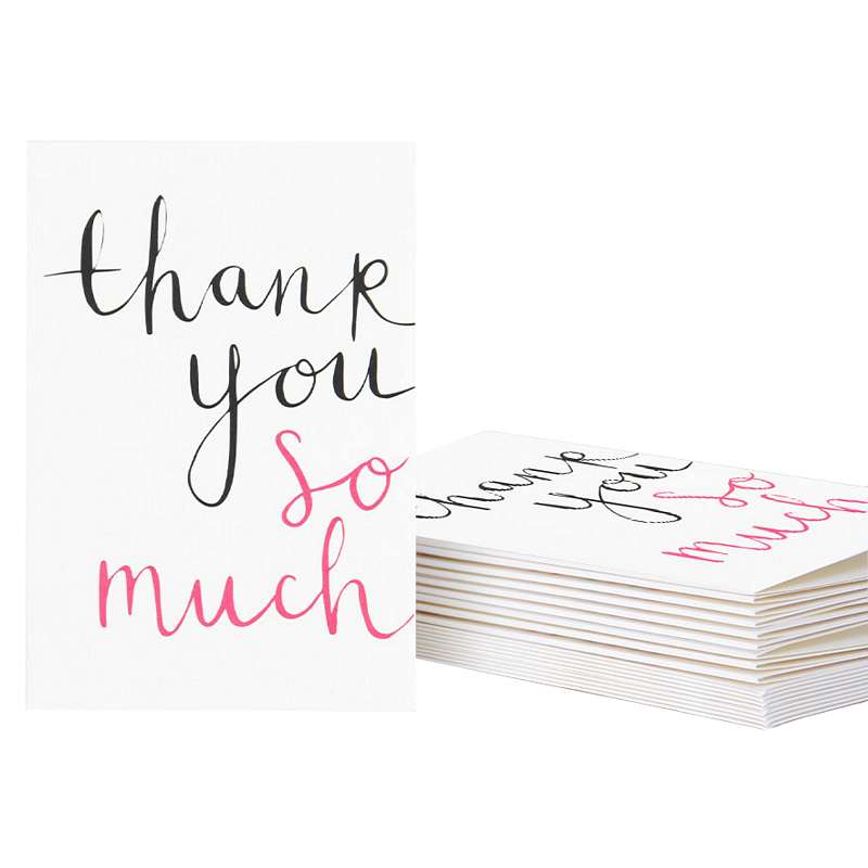 Caroline Gardner Thank You So Much Notecards PQE222