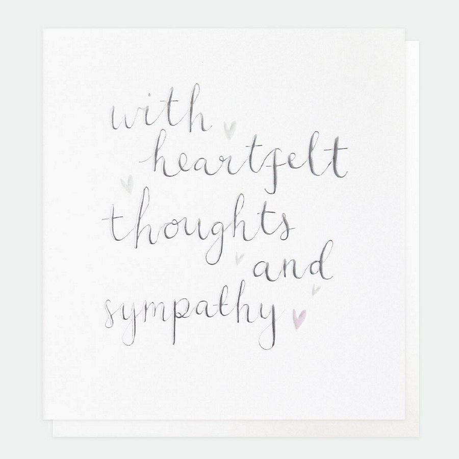 Caroline Gardner With Heartfelt Thoughts & Sympathy Card SYM003