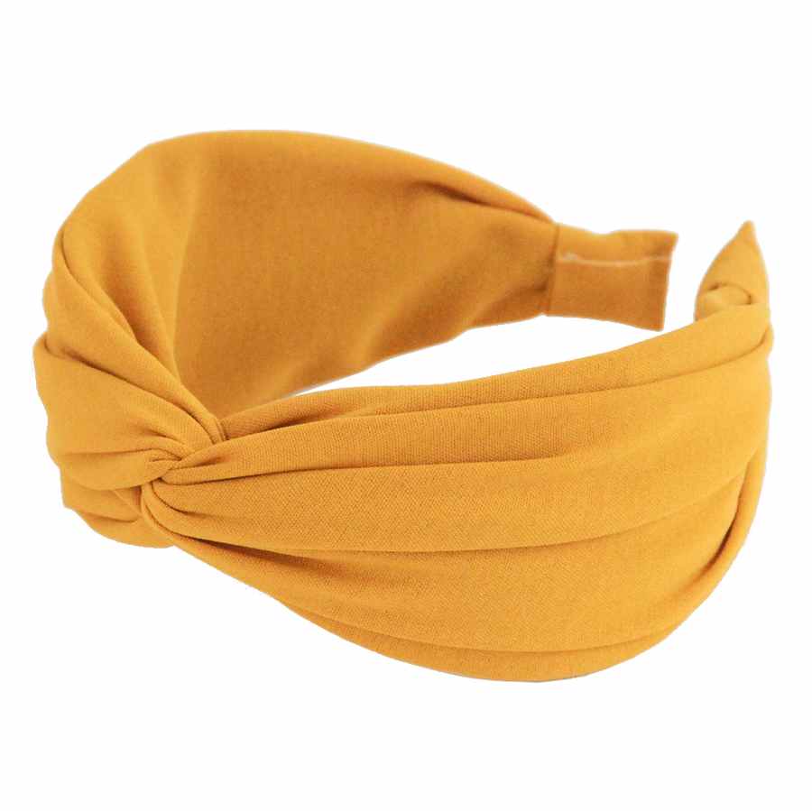 Caroline Gardner Yellow Wide Twist Hair Band