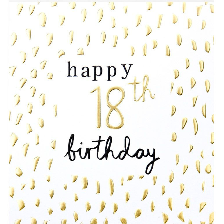 Happy 18th Birthday card