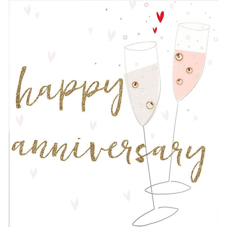 Caroline Gardner ptr 025 Happy Anniversary Glasses card