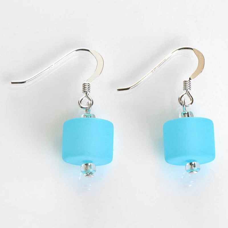 Carrie Elspeth Jewellery Aqua Frosted Earrings EH1647E under