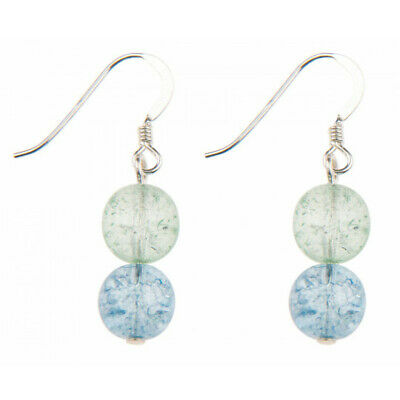 Carrie Elspeth Jewellery Blue And Green Crackle Globe Earrings EH1505B main