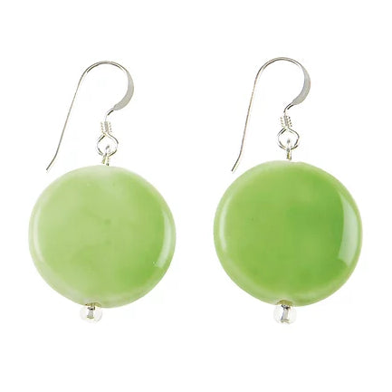 Carrie Elspeth Jewellery Ceramic Green Dots Earrings EH1657 main
