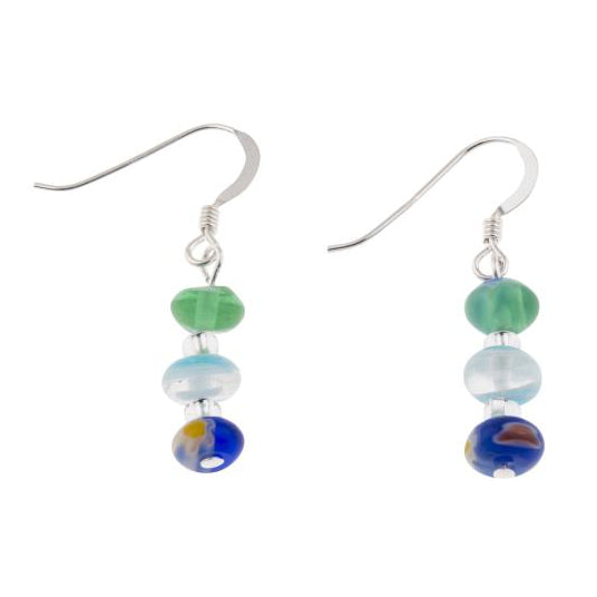 Carrie Elspeth Jewellery Spring Blues Millefiori Earrings EH1616B main