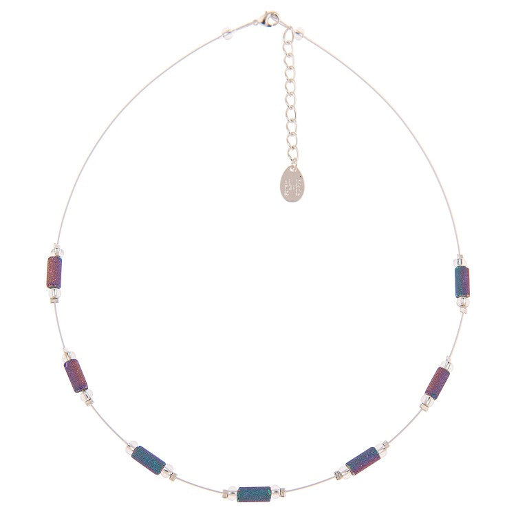 Carrie Elspeth Spectrum Lava Tubes Spaced Necklace N1528 main