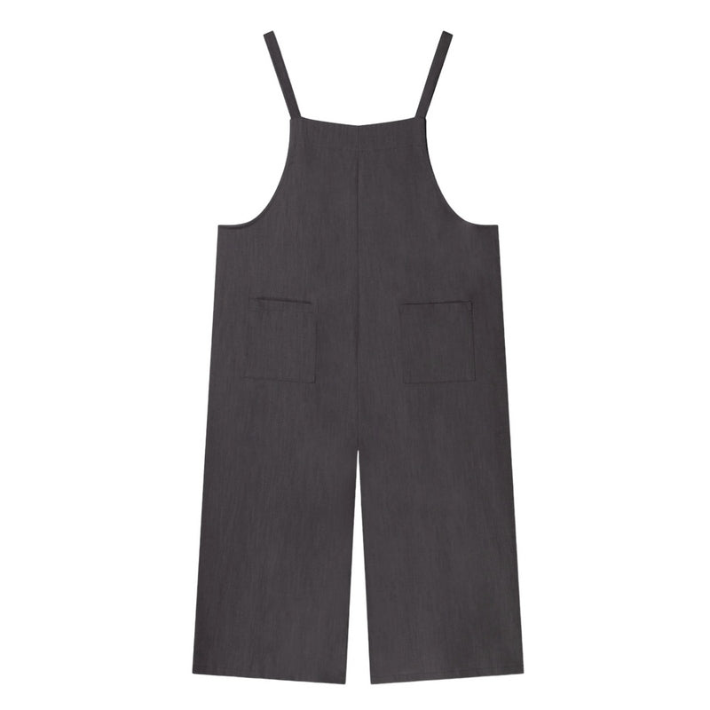 Chalk Clothing Grace Linen Jumpsuit Charcoal front