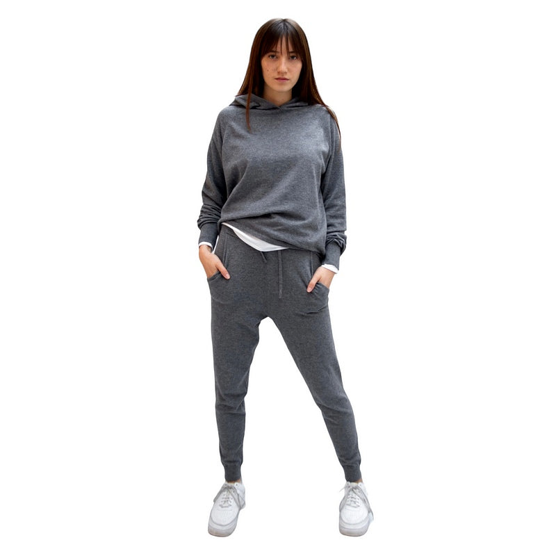 Chalk Clothing Lucy Lounge Pants Charcoal on model front