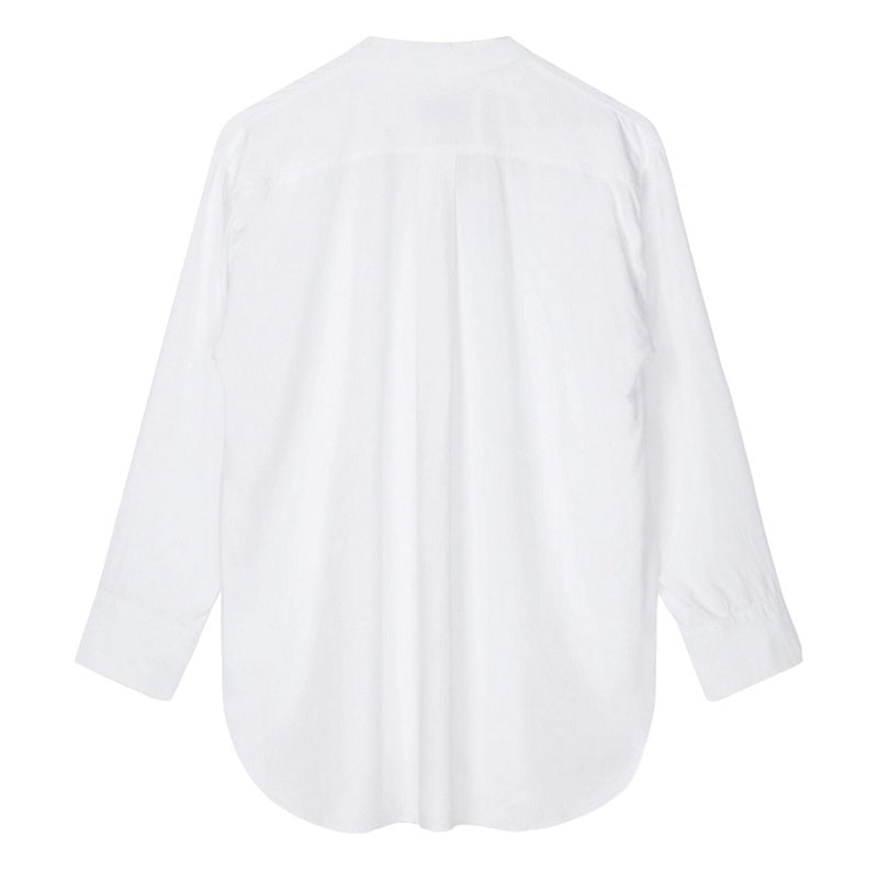 Chalk Clothing Petra Grandad Shirt White back