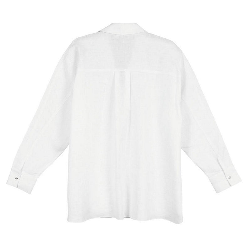Chalk Clothing Sophie White Linen Shirt back