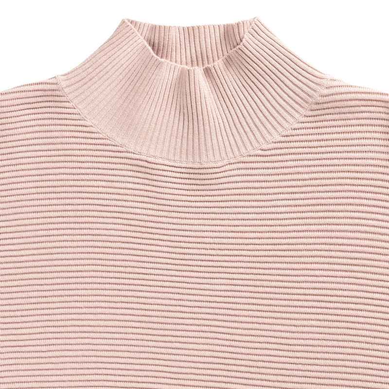 Chalk Clothing Vicki Cotton Jumper Pink neck detail